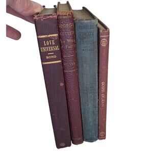 Vintage Christian Religious Books Bundle – 4 Hardcover Books
